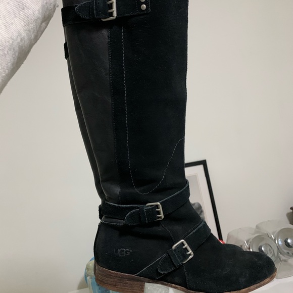 Black UGG boots tall size 10 - Picture 2 of 7